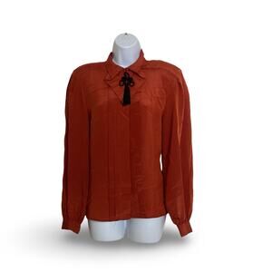 Gailord Blouse with Necktie Accent